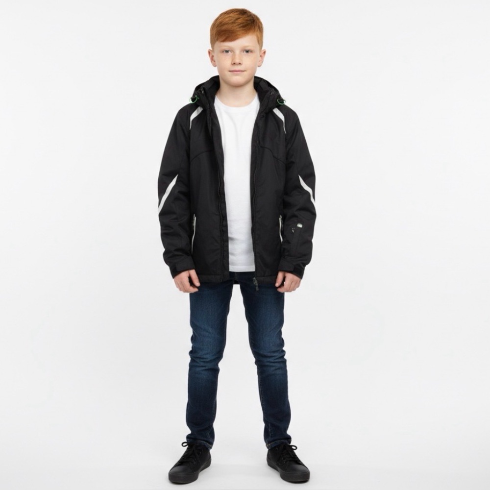 Columbia Omni-Tech Interchange Black Waterproof Jacket – Unisex Youth Size S